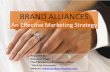Brand alliances   an effective marketing strategy