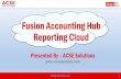 ACSE Solutions   FAH Reporting Cloud v1.0