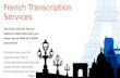 French transcription services