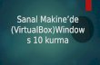 setup with windows on virtual box!