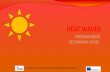Secondary - Heatwaves - Preparedness