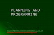 136 work planning and programming