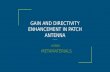 gain & directivity enhancement of patch antenna using metamaterial