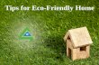 Tips for Eco-Friendly Home