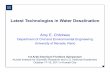 Latest Technologies in Water Desalination