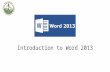 Microsoft Word 2013 Introduction.pptx