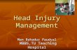 Head injury management