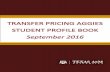 introduction to the transfer pricing aggies student profile book