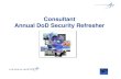 Consultant Annual DoD Security Refresher