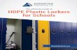HDPE Plastic Lockers for Schools