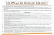 50 Ways to Reduce Stress