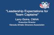 "Leadership Expectations for Team Captains"