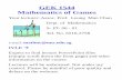 GEK 1544 Mathematics of Games