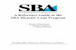 SBA Disaster Loan Program Reference Guide - sba.gov