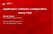 Application software configuration using Heat - OpenStack