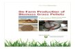 On-Farm Production of Biomass Grass Pellets - SARE