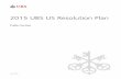 2015 UBS US Resolution Plan