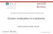 Cluster Evaluation in Catalonia