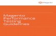 Magento Performance Testing Guidelines