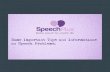 Important Speech problems tips and Information from Speech plus.
