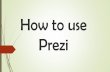 Make impressive presentations with Prezi