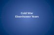 Cold War / Eisenhower Years