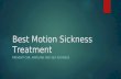 Best Motion Sickness Treatment