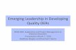 Emerging Leadership in Developing Quality OERs