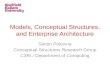 Models, conceptual structures, and enterprise architecture