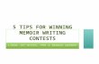 5 Tips for Winning Memoir Writing Contests with Brooke Warner and Linda Joy Myers, PhD