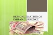 Demonetisation of indian currency