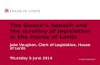 House of Lords Queen's Speech Presentation