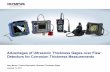 Advantages of Ultrasonic Thickness Gages over Flaw Detectors for Corrosion Thickness Measurements