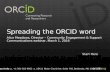 ORCID Communications Webinar March 1, 2016