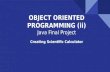 Java final project of scientific calcultor