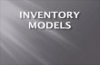 Inventory models with two supply models