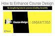 How to enhance course design by strengthening instructor presence & building interactivity?