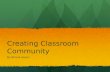 Ed 466 classroom community