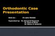 Orthodontic case presentation