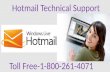 Hotmail technical support  number:-1-800-261-4071
