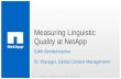 How to make sure the right quality is delivered by my translation vendor? (Edith Bendermacher, NetApp)