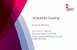 Schedule quality webinar, 7 February 2017