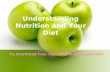 Understanding nutrition and your diet