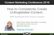 How to Consistently Create Unforgettable Content for Marketing using Improv Comedy