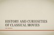 History and curiosities of clasical movies