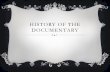 History of documentary