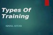 Types of training