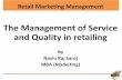 The Management of Service & Quality