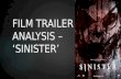 Film trailer analysis – ‘Sinister’