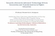 Towards a Research-informed Technology-Driven Innovation and Transformation in Higher Education